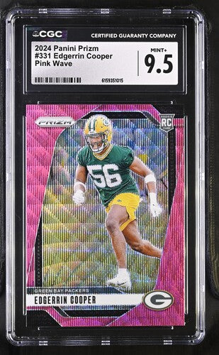 2024 Panini Prizm #331 Edgerrin Cooper Pink Wave CGC 9.5
