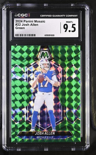 2024 Panini Mosaic #22 Josh Allen Green CGC 9.5