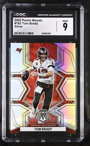 2022 Panini Mosaic #182 Tom Brady Silver CGC 9