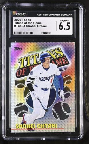 2026 Topps Titans of the Game #TOG-1 Shohei Ohtani CGC 6.5