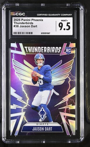 2025 Panini Phoenix Thunderbirds #38 Jaxson Dart CGC 9.5