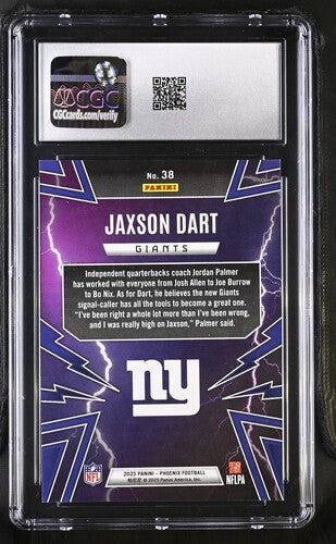 2025 Panini Phoenix Thunderbirds #38 Jaxson Dart CGC 9.5
