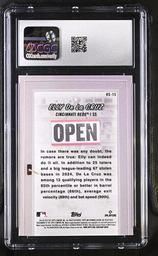 2025 Bowman Hobby Stars #HS-15 Elly De La Cruz CGC 7
