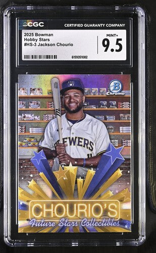 2025 Bowman Hobby Stars #HS-3 Jackson Chourio CGC 9.5