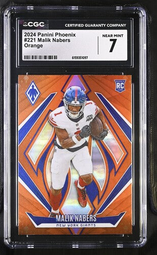 2024 PANINI PHOENIX ORANGE MALIK NABERS CGC 7 SC2