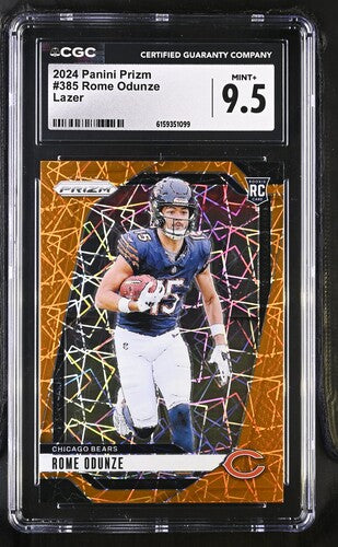 2024 Panini Prizm #385 Rome Odunze Lazer CGC 9.5