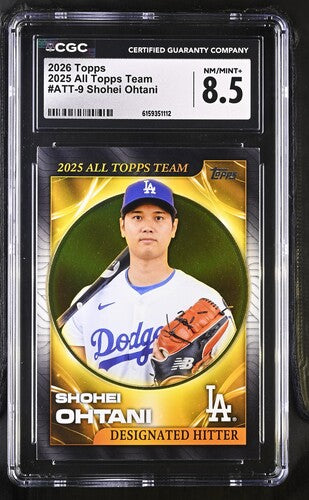 2026 Topps 2025 All Topps Team #ATT-9 Shohei Ohtani CGC 8.5