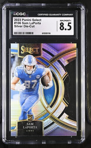 2023 PANINI SELECT SILVER DIE-CUT SAM LAPORTA CGC 8.5 SC2
