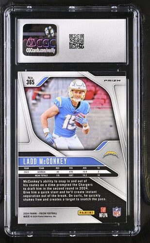 2024 Panini Prizm #365 Ladd Mc Conkey Disco CGC 9.5