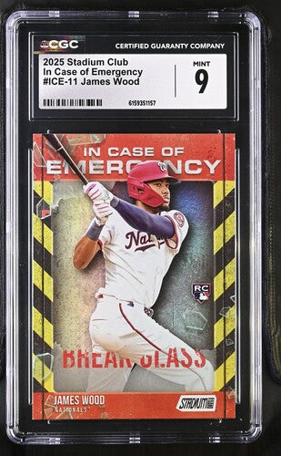 2025 Stadium Club In Case of Emergency #ICE-11 James Wood CGC 9