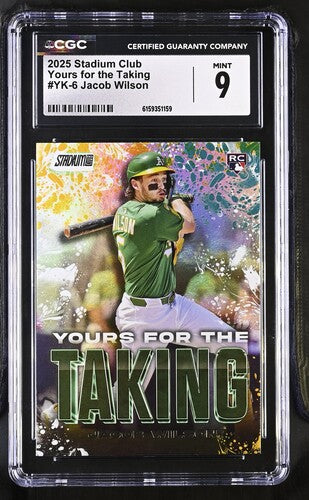 2025 Stadium Club Yours for the Taking #YK-6 Jacob Wilson CGC 9