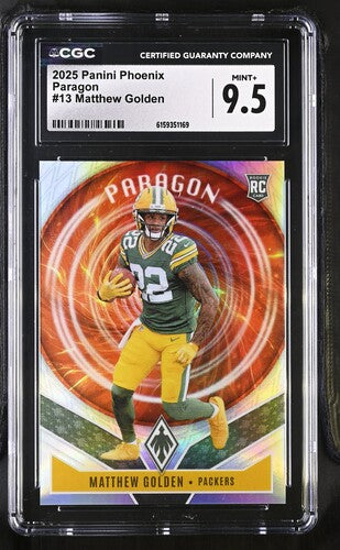 2025 Panini Phoenix Paragon #13 Matthew Golden CGC 9.5