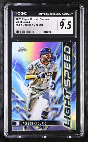 2025 Topps Cosmic Chrome Light Speed #LS-6 Jackson Chourio CGC 9.5