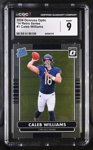 2024 PANINI DONRUSS OPTIC RETRO SERIES CALEB WILLIAMS CGC 9 SC2