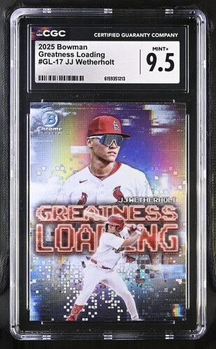 2025 Bowman Greatness Loading #GL-17 JJ Wetherholt CGC 9.5