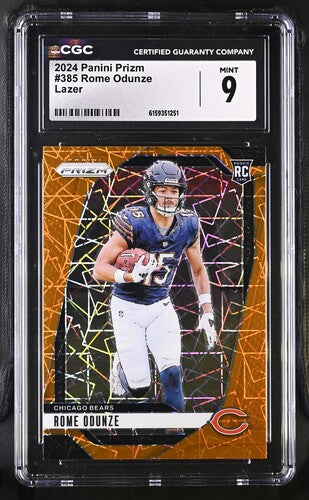 2024 Panini Prizm #385 Rome Odunze Lazer CGC 9