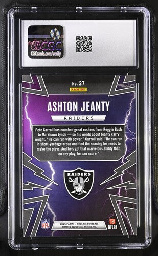 2025 Panini Phoenix Thunderbirds #27 Ashton Jeanty CGC 9