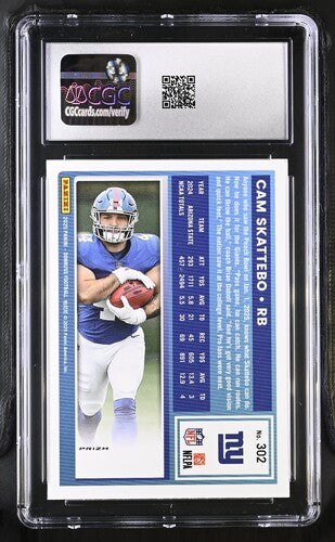 2025 Donruss Optic Preview #302 Cam Skattebo Pink CGC 9