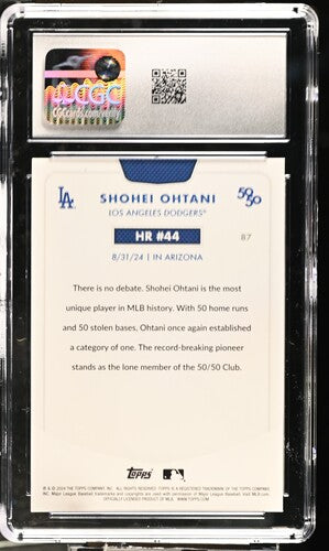 2024 Topps 50/50 #87 Shohei Ohtani CGC 10 SC4
