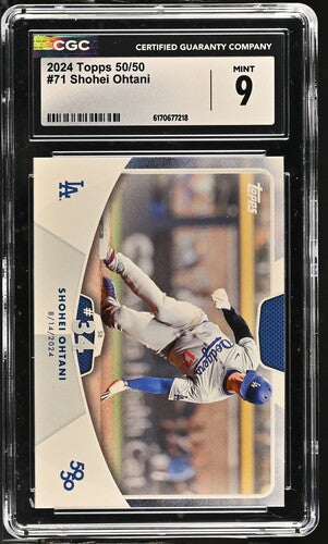 2024 TOPPS 50/50 #71 SHOHEI OHTANI CGC 9 SC4