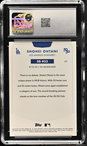 2024 TOPPS 50/50 #69 SHOHEI OHTANI CGC 9 SC4