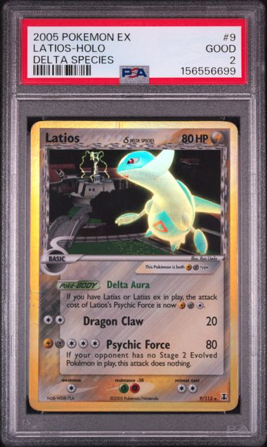 2005 POKEMON EX DELTA SPECIES #9 LATIOS-HOLO DELTA SPECIES PSA 2
