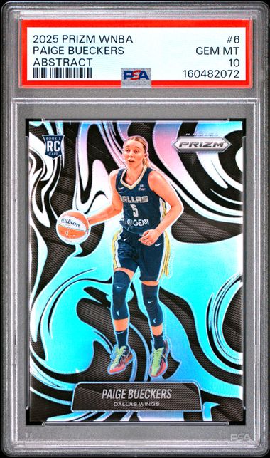 2025 Panini Prizm WNBA Paige Bueckers Abstract RC #6 PSA 10