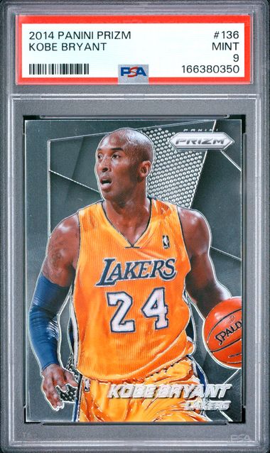 2014 PANINI PRIZM #136 KOBE BRYANT PSA 9 JR9272-86