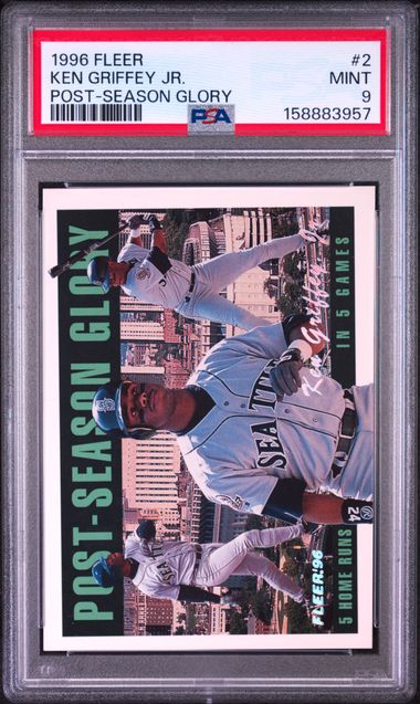 1996 FLEER POST-SEASON GLORY #2 KEN GRIFFEY JR. POST-SEASON GLORY