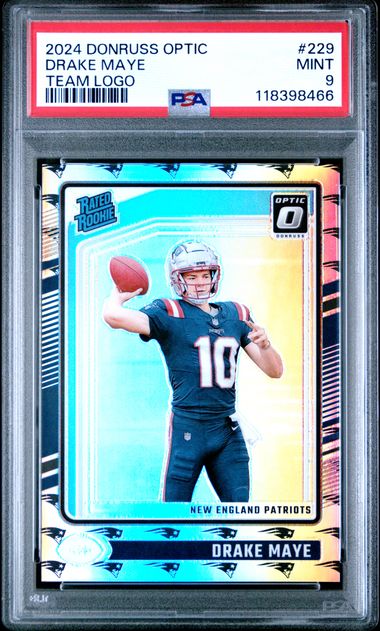 2024 PANINI DONRUSS OPTIC #229 DRAKE MAYE TEAM LOGO PSA 9 JR9272-55