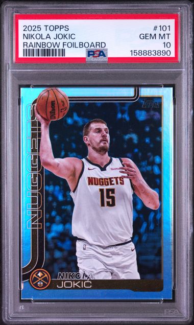 2025 TOPPS #101 NIKOLA JOKIC RAINBOW FOILBOARD