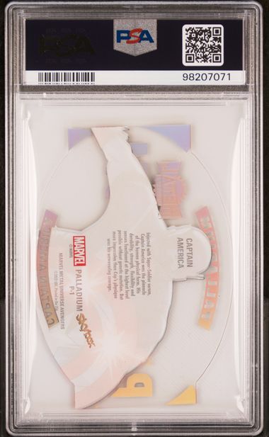 2024 SKYBOX METAL UNIVERSE AVENGERS PALLADIUM #P1 CAPTAIN AMERICA PSA 9 SC7