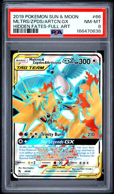 2019 POKEMON SUN & MOON HIDDEN FATES #66 MLTRS/ZPDS/ARTCN.GX HIDDEN FATES-FULL ART