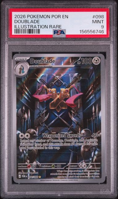 2026 POKEMON POR EN-PERFECT ORDER #098 DOUBLADE ILLUSTRATION RARE PSA 9
