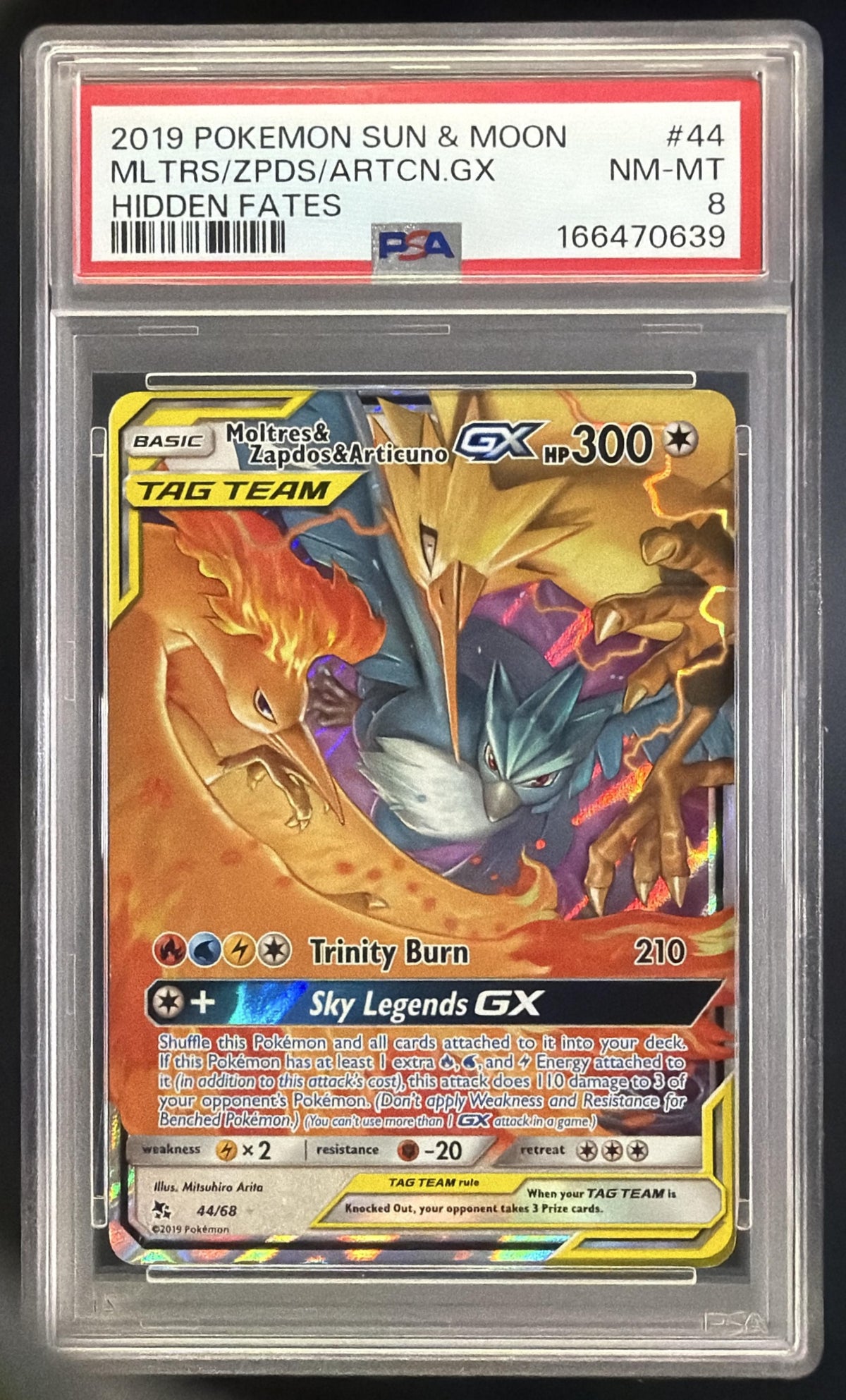 Moltres & Zapdos & Articuno Tag Team GX front image