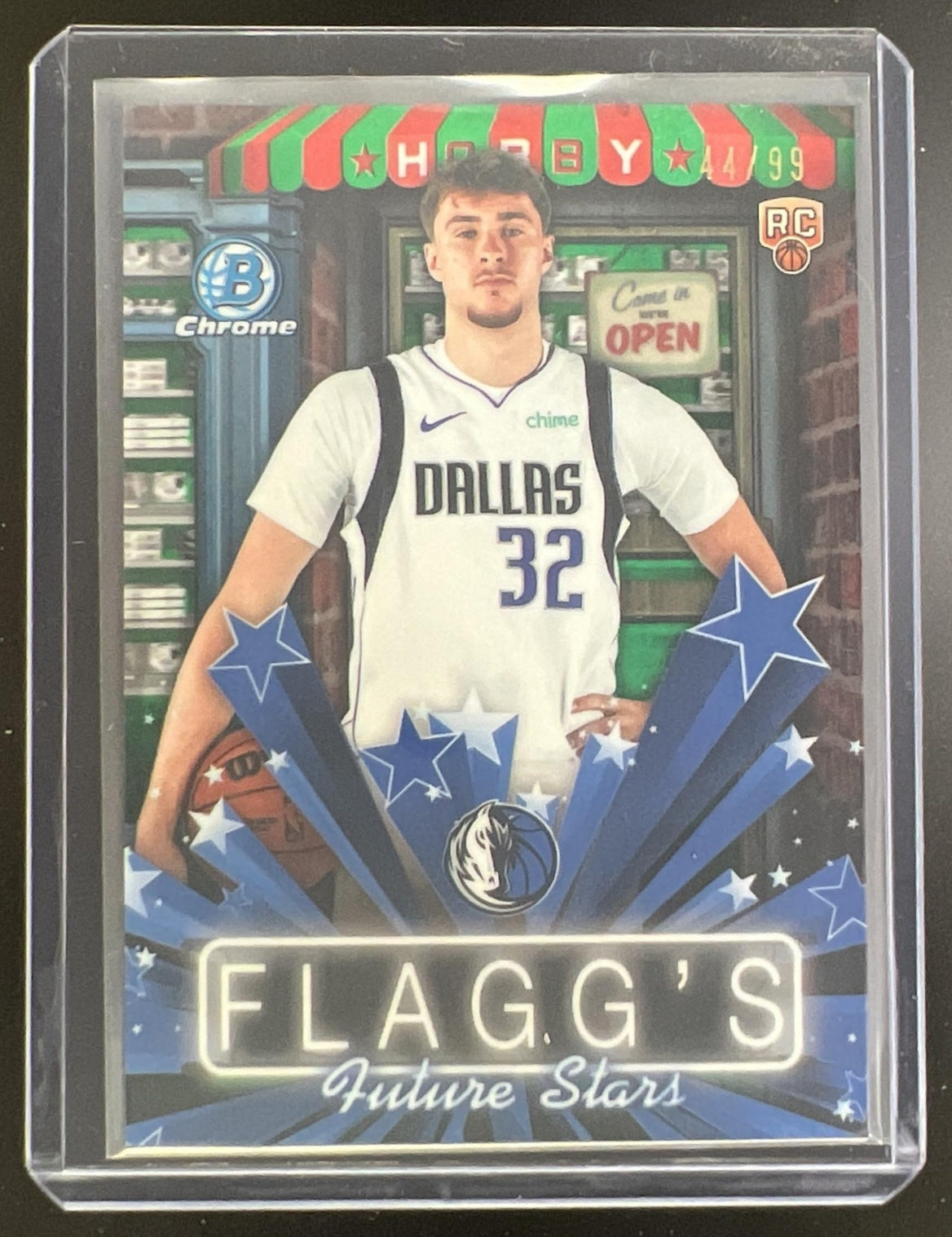 2025 Bowman Cooper Flagg Chrome Hobby Stars Green Refractor /99 #HS-3 RC Mavericks