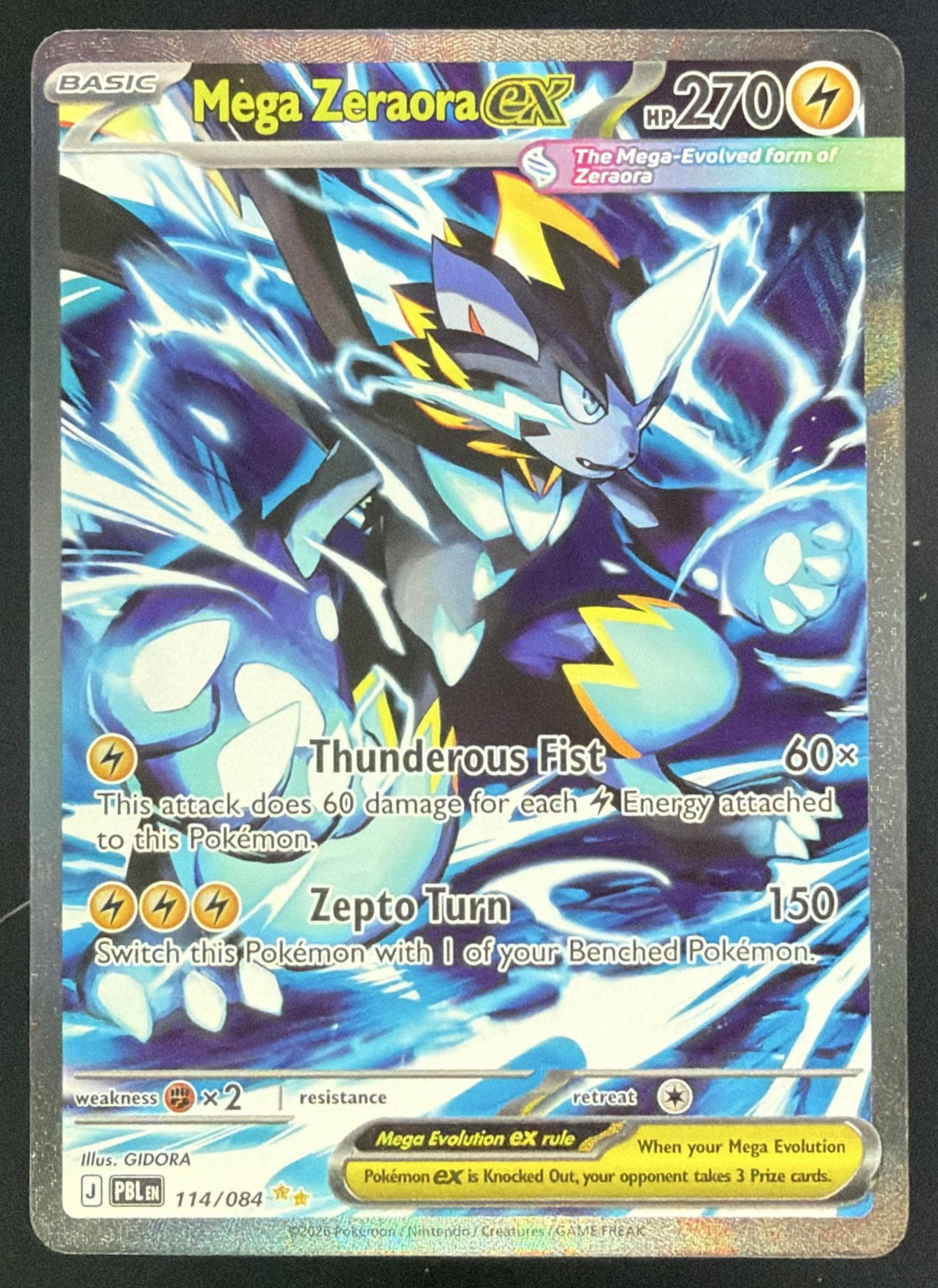 Mega Zeraora ex front image