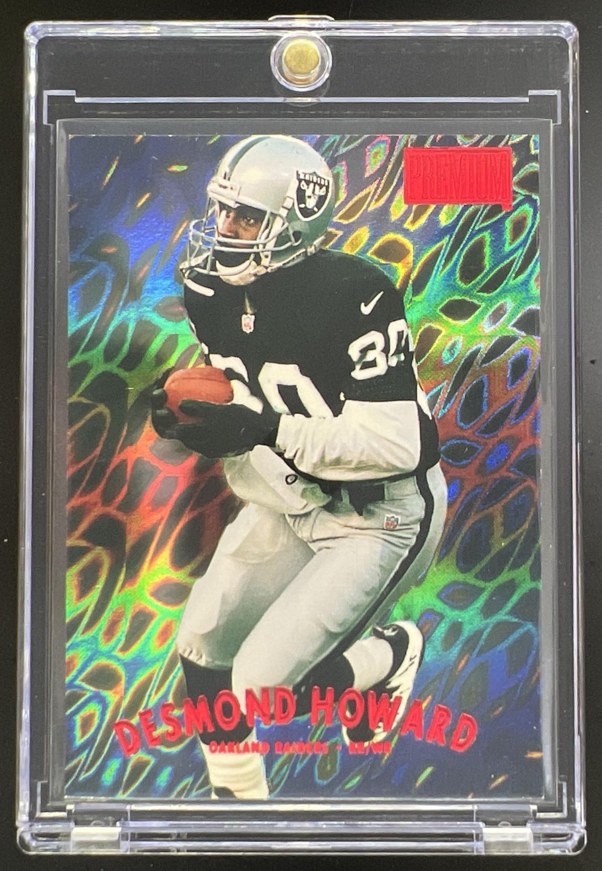 1997 Skybox Premium Desmond Howard Star Rubies /50 #112 Oakland Raiders