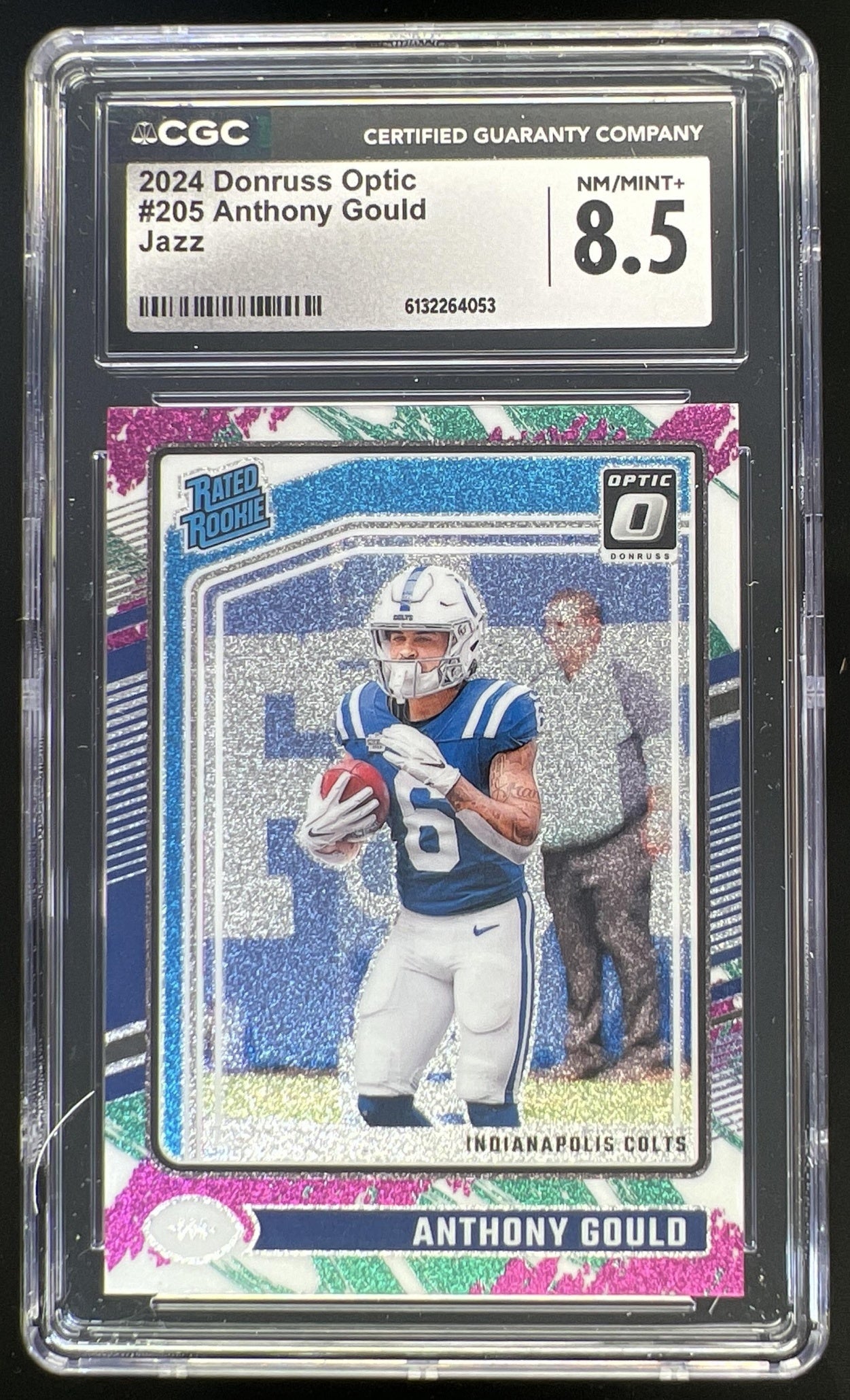 2024 Panini Donruss Optic Anthony Gould #205 Jazz SSP Rated Rookie Colts CGC 8.5
