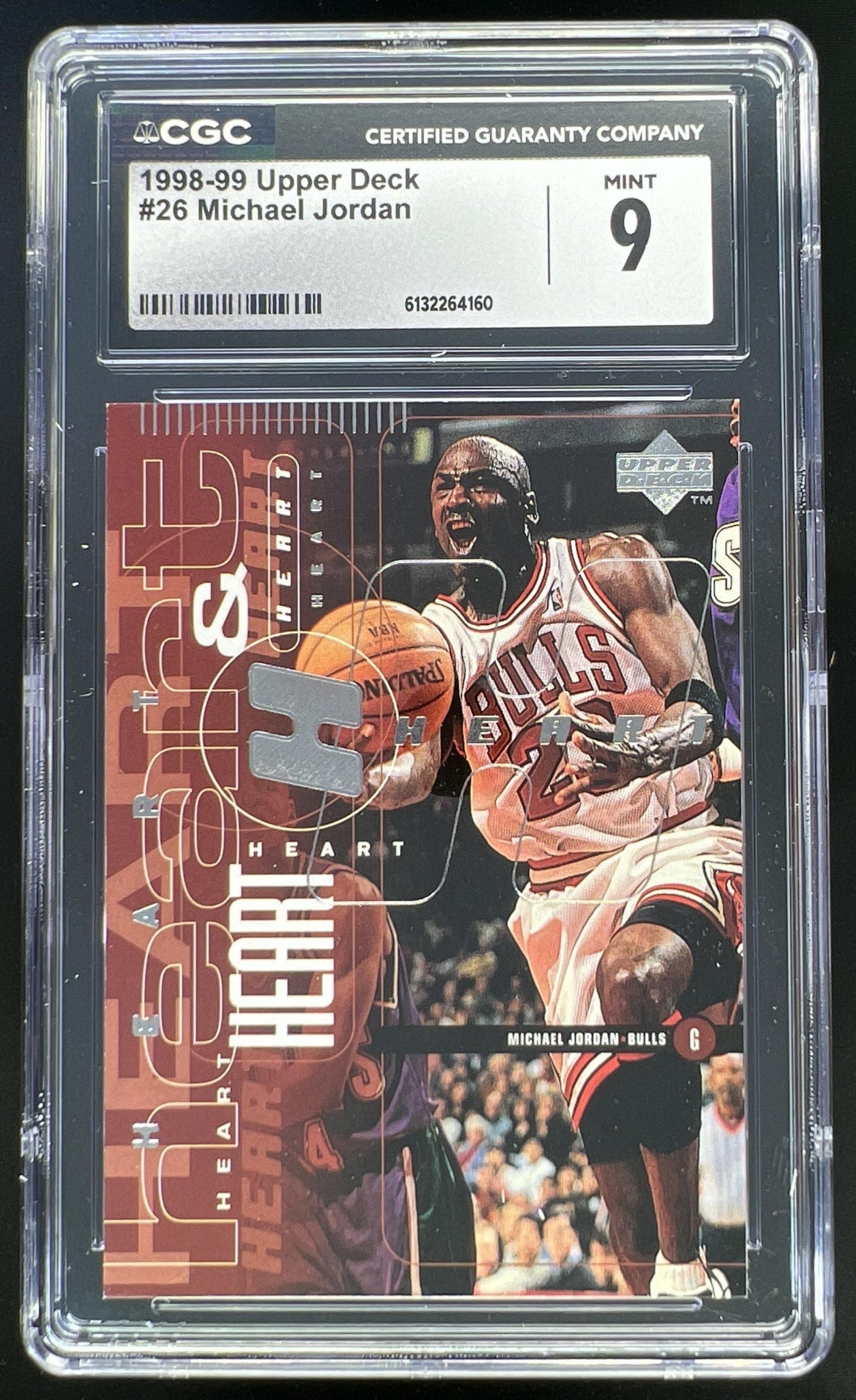 1998-99 Upper Deck Michael Jordan Heart & Soul #26 CGC 9
