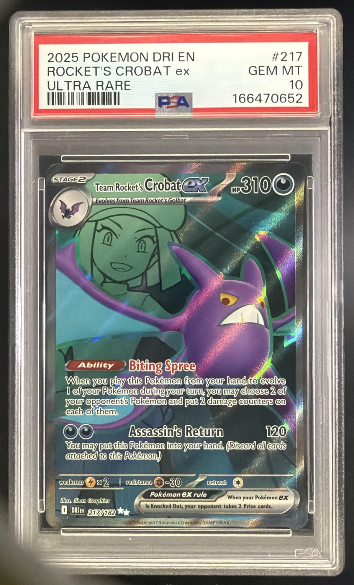 Team Rocket's Crobat ex front image
