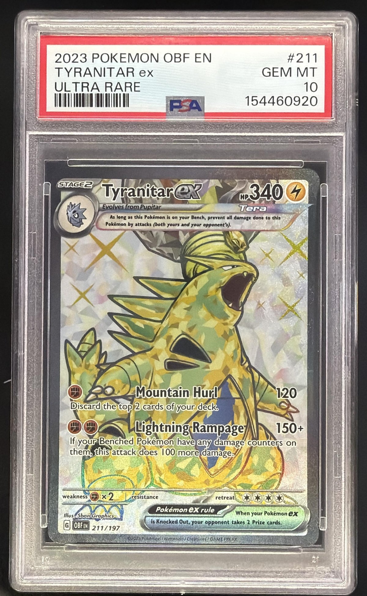 Tyranitar ex front image
