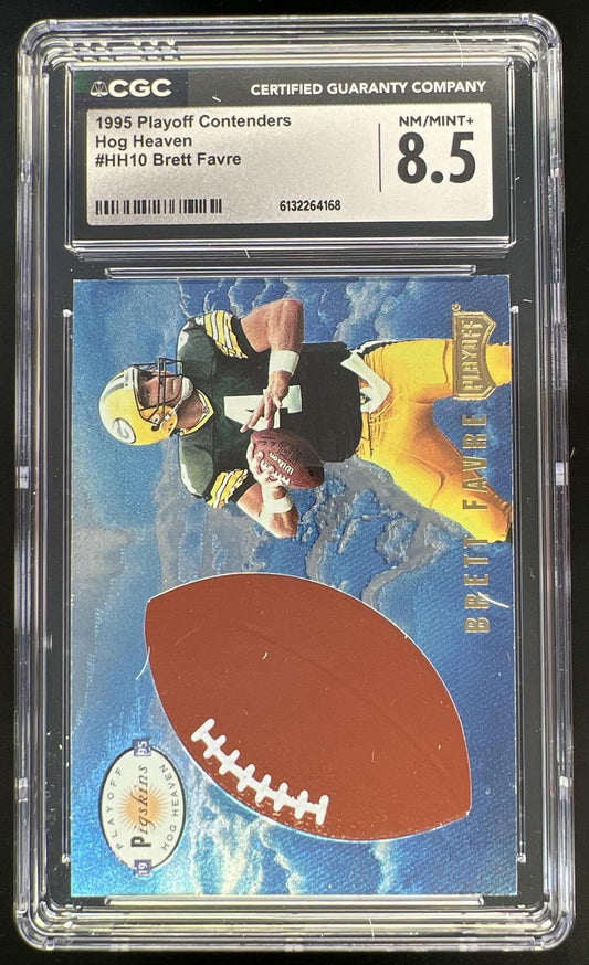 1995 Playoff Contenders Football Brett Favre Hog Heaven #HH10 Green Bay Packers CGC 8.5