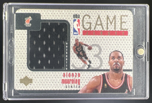 1998 Upper Deck Alonzo Mourning NBA Game Jersey Patch #GJ14