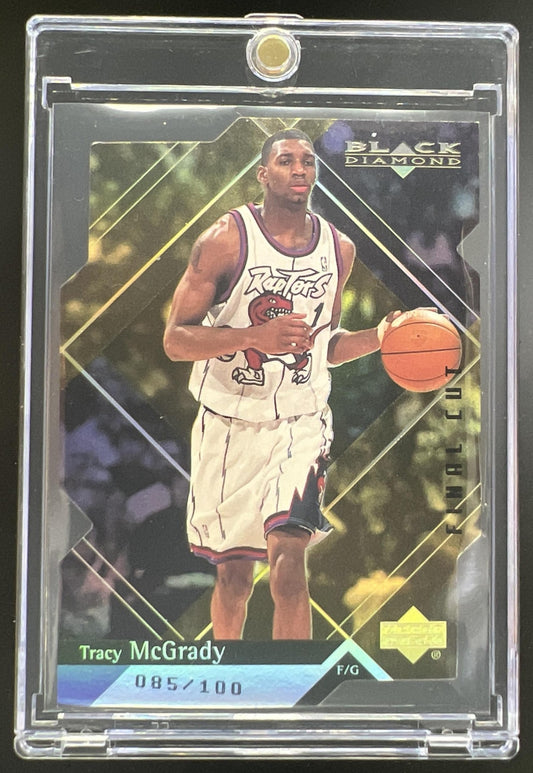 1999 Upper Deck Black Diamond Tracy McGrady Final Cut /100 #80 Raptors