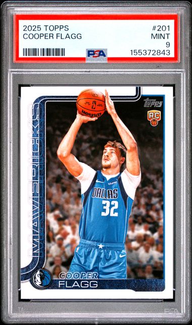 2025 TOPPS #201 COOPER FLAGG PSA 9 SC5