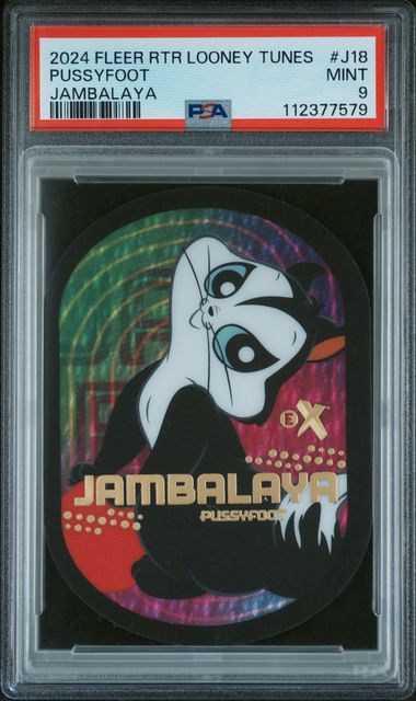 2024 FLEER RETRO LOONEY TUNES JAMBALAYA #J18 PUSSYFOOT PSA 9 SC8