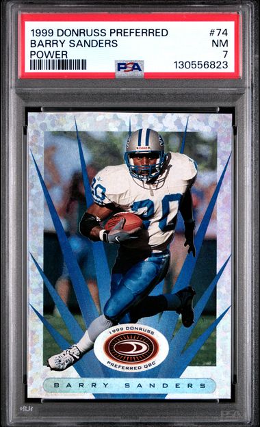 1999 Donruss Preferred Barry Sanders Power 149/300 #74 PSA 7