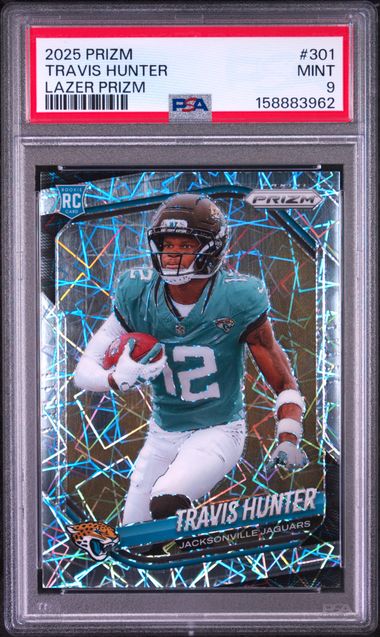 2025 PANINI PRIZM #301 TRAVIS HUNTER LAZER PRIZM