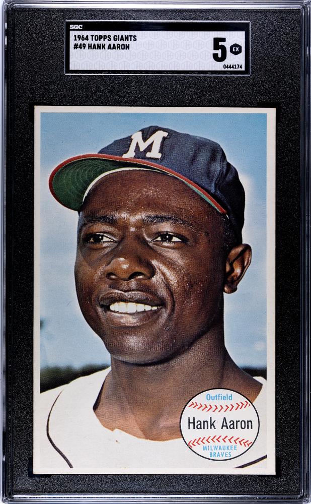 1964 Topps Giants Hank Aaron #49 SGC 5